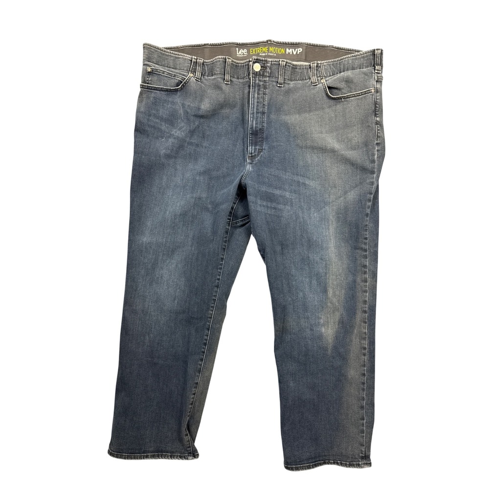 Lee Mens‎ 54x32 Blue Extreme Motion MVP Relaxed Fit Straight Leg Jeans